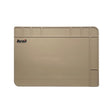 Avail Original Wartungsmatte: Deine beige, antistatische Silikonmatte (420 x 300 mm) mit cleveren Fächern für Kleinteile beim Baitcaster-Tuning oder Rollen-Service. Ob Spulenlager, Bremsscheiben oder Schrauben – alles bleibt sortiert. Das Avail-Logo thront oben links und zeigt jedem: Hier schraubt ein echter Tuning-Fan!.