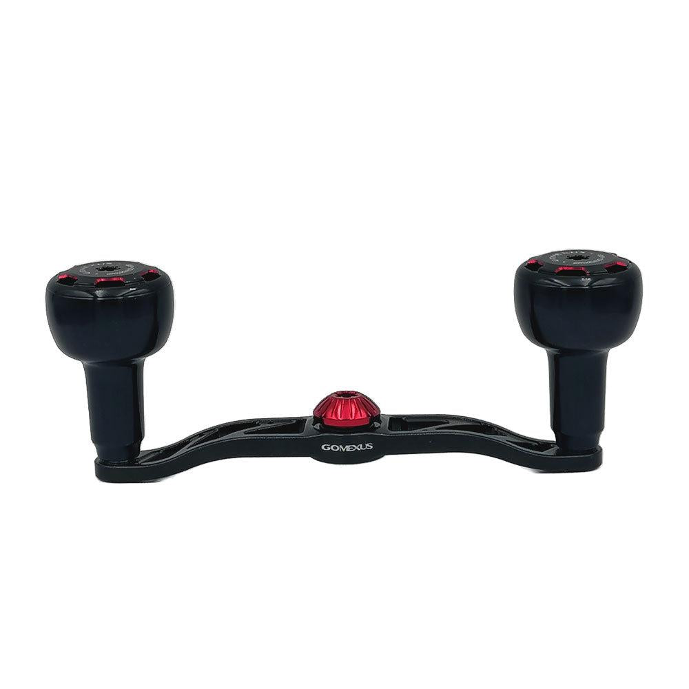Die Gomexus Kurbelgarnitur 110 mm mit 30 mm Sailor Power Knobs (8 x 5 mm) verfügt über zwei große Knöpfe an einem gebogenen Arm, speziell für Ihre Baitcasterrolle. Ideal für Angler, die Wert auf Stil und Leistung legen.