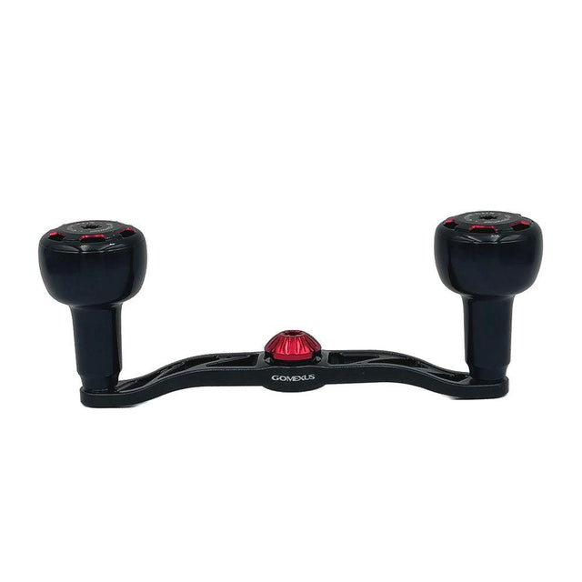 Die Gomexus Kurbelgarnitur 110 mm mit 30 mm Sailor Power Knobs (8 x 5 mm) verfügt über zwei große Knöpfe an einem gebogenen Arm, speziell für Ihre Baitcasterrolle. Ideal für Angler, die Wert auf Stil und Leistung legen.