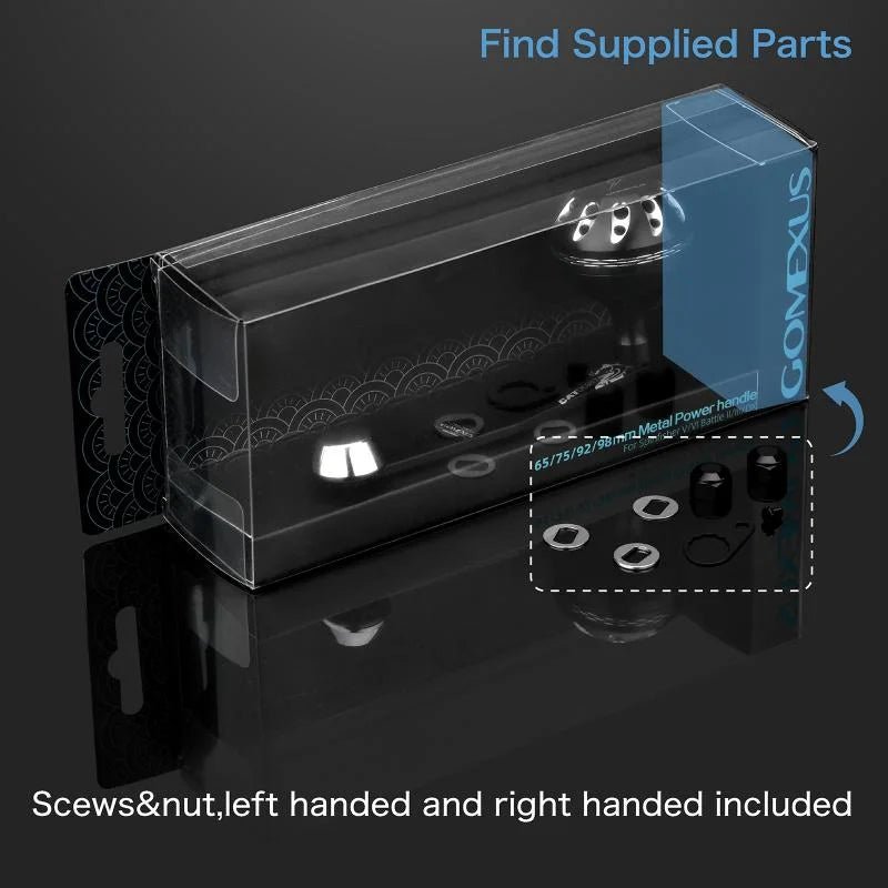 RL - Angelrollentuning - Gomexus Catfish Power Handle Abu Garcia | Ideal für Wels angeln - Rot -