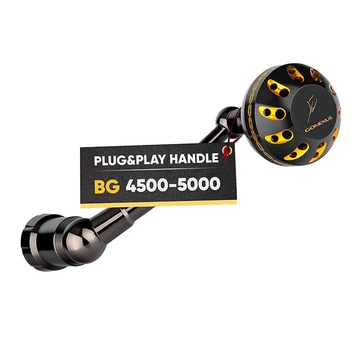 RL - Angelrollentuning - Gomexus Plug & Play Aluminum Power Handle für Daiwa BG | 1500 - 8000 - BG 4500 - 5000 -
