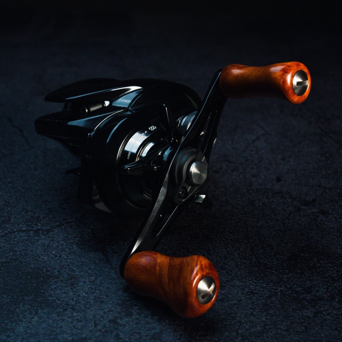 RL - Angelrollentuning - Premium Naturholz Small Gourd Knob - Amboyna - Matt -