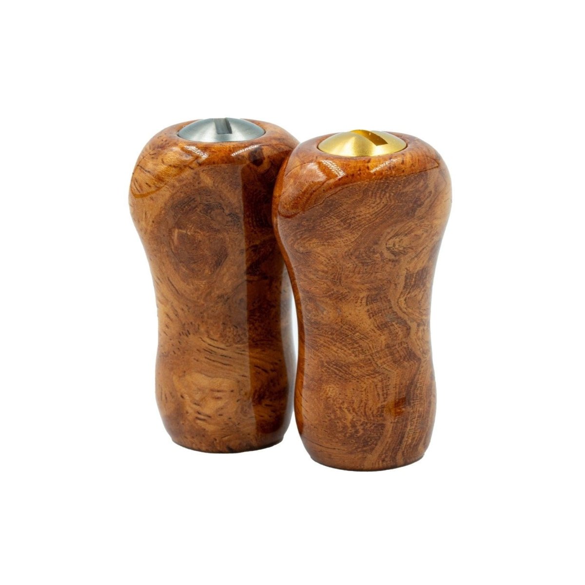 RL - Angelrollentuning - Premium Naturholz Small Gourd Knob - Amboyna - Glänzend -