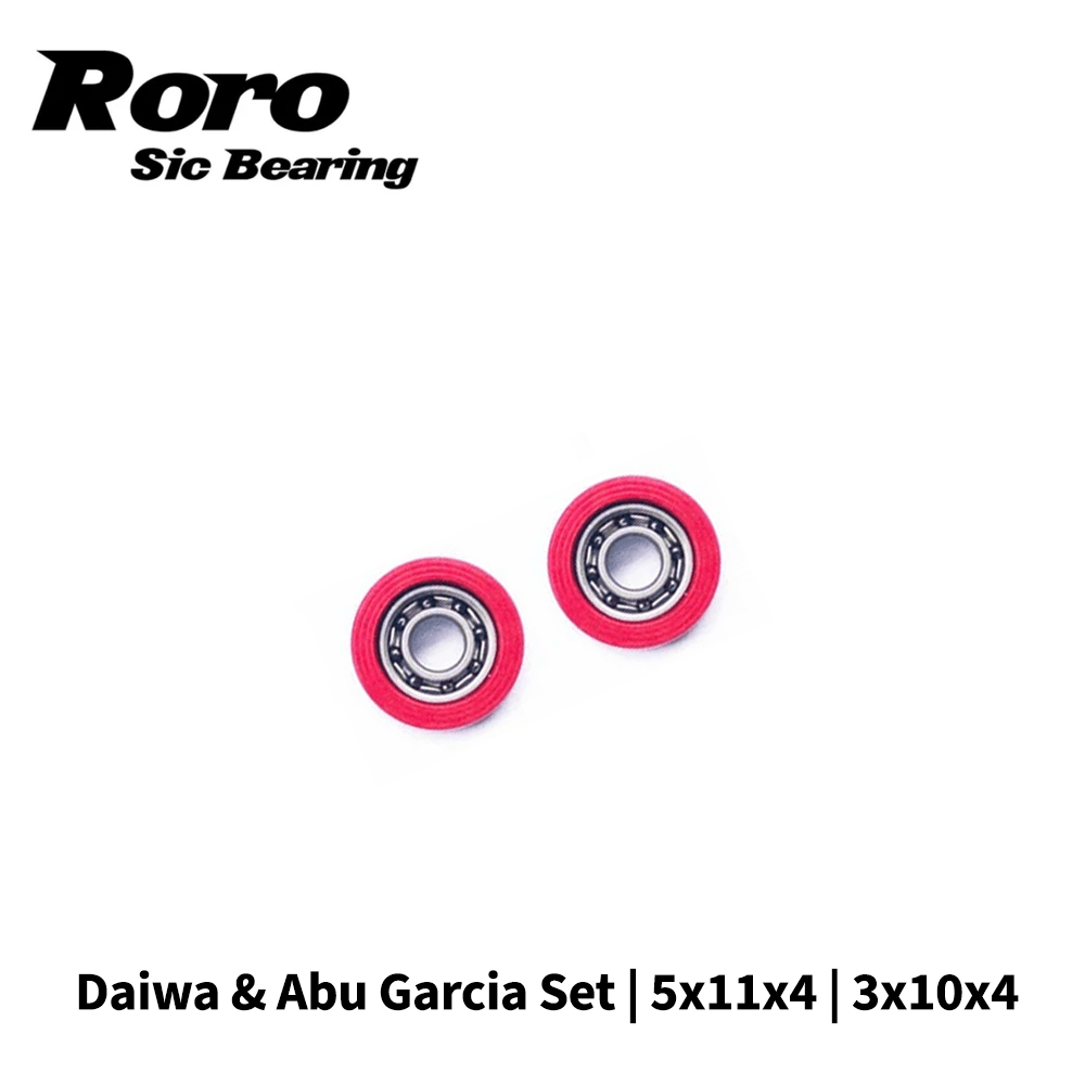 RL - Angelrollentuning - Roro BFS Keramik Kugellager Set | Daiwa |Abu Garica | 5x11x4 | 3x10x4 - Bundle -