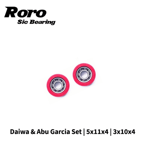RL - Angelrollentuning - Roro BFS Keramik Kugellager Set | Daiwa |Abu Garica | 5x11x4 | 3x10x4 - Bundle -