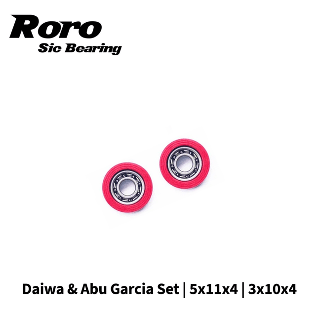 RL - Angelrollentuning - Roro BFS Keramik Kugellager Set | Daiwa |Abu Garica | 5x11x4 | 3x10x4 - Bundle -