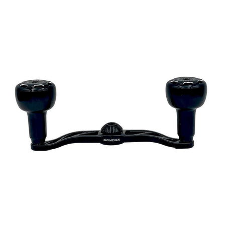 Der Gomexus Crank 110-mm-Griff mit 30-mm-Sailor-Power-Knöpfen (8 x 5 mm) verfügt über zwei runde Knöpfe und das „Gomexus“-Logo in der Mitte, perfekt zum Aufrüsten Ihrer Baitcasterrolle-Angelrollen.