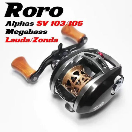 RL - Angelrollentuning - BFS Titanium Spule AX27 | Alphas SV 103/105 | Megabass | Lauda | Zonda - Spule - Gold -