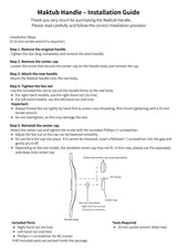 Maktub Power Handle 100 mm aus super Duraluminium mit 25 mm EVA Knobs für Shimano & Daiwa Baitcaster