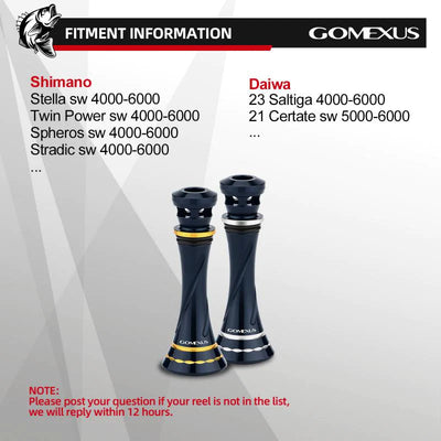 Gomexus Aluminium Reel Stand R9 55 mm
