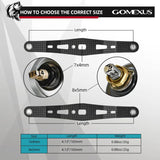 Gomexus Carbon 105 mm Handle mit 27 mm Kork Knobs