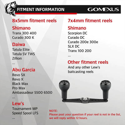 Gomexus Carbon Handle 105 mm Handle mit 27 mm TPE Knobs (8x5mm)
