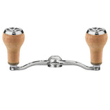 Gomexus Crank 100mm Silber Handle mit 27 mm Kork Knobs (7x4mm)-Handle-Gomexus-RL-Angelrollentuning