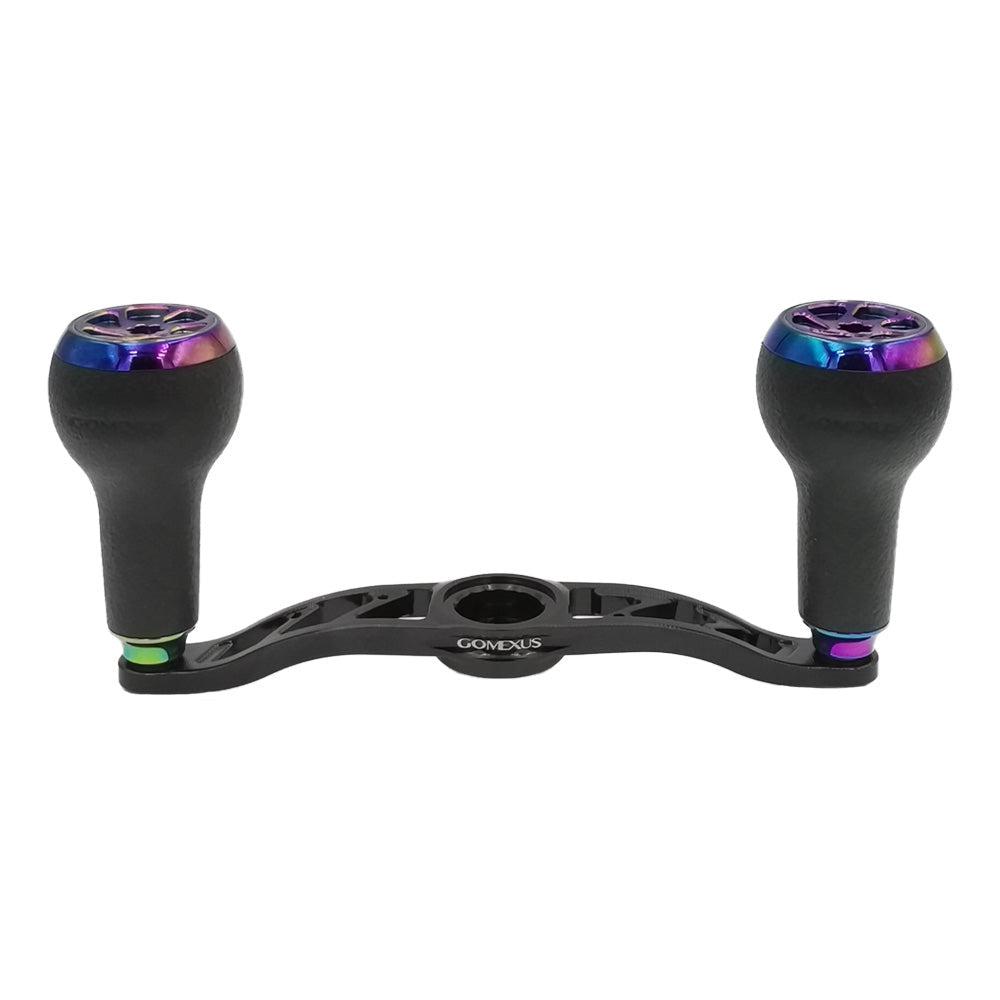 Gomexus Crank 100mm Handle mit 27 mm TPE Knobs (7x4mm)-Handle-Gomexus-Schwarz | Aurora-RL-Angelrollentuning