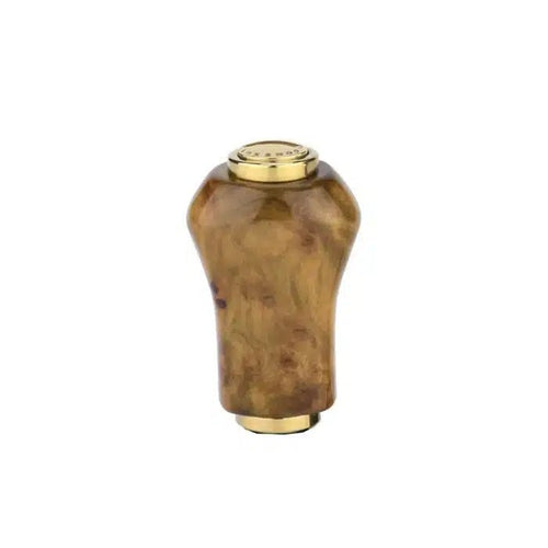 RL - Angelrollentuning - Gomexus Holz Knob 22mm Cypress RF22 – Naturholz Reel Knob - Knob - Gold - 