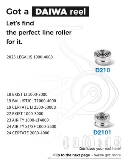 Gomexus Schnurlaufröllchen für Daiwa 1000–4000