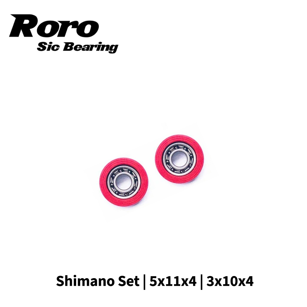 Set de roulements à billes en céramique Roro BFS | Shimano | 5x11x4 | 3x10x4