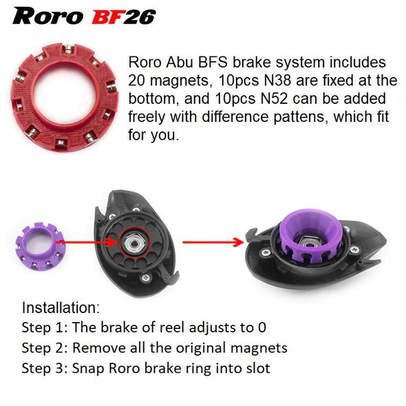 Roro Baitcasting Titanium Spule ATX27 | T3 AIR | SS AIR | ALFAS LUFT