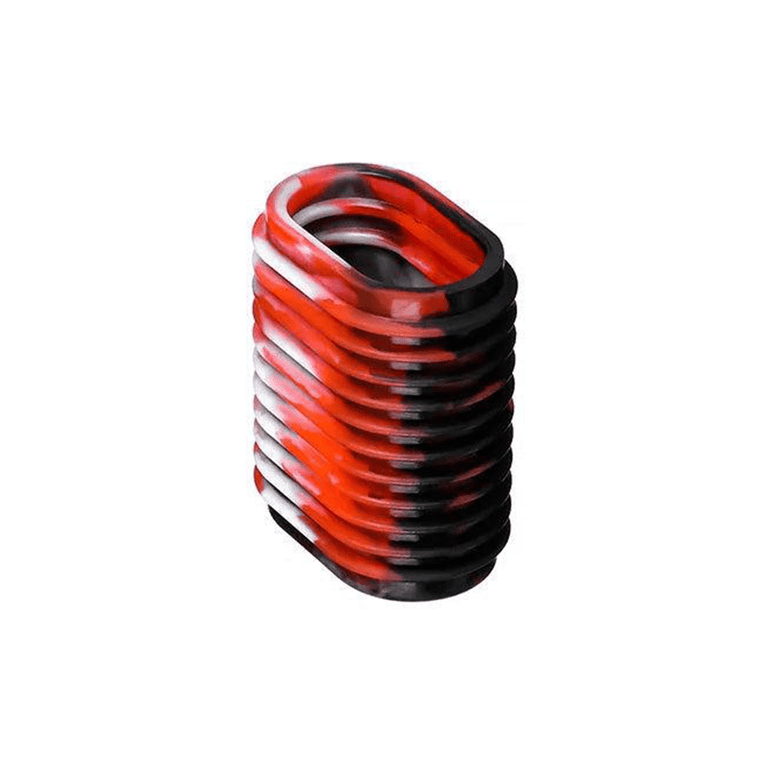 RL - Angelrollentuning - Non - Slip Knob Cover | Camouflage | 2 Stk - Rot - 