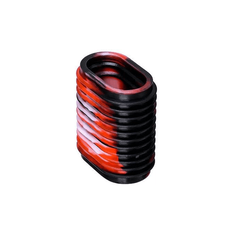 RL - Angelrollentuning - Non - Slip Knob Cover | Camouflage | 2 Stk - Rot - 
