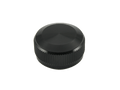 Eine schwarze, runde Aluminium Avail Spool Tension Knob Cap für 19 SLX MGL, 20 SLX DC, oder 21 SLX BFS Rollen ist auf weißem Hintergrund abgebildet.