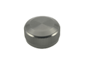 Die Avail Spool Tension Knob Cap aus Rotguss-Aluminium für 19 SLX MGL, 20 SLX DC und 21 SLX BFS ist mit einer gebürsteten Oberfläche und strukturierten Seiten auf einem schlichten weißen Hintergrund abgebildet.