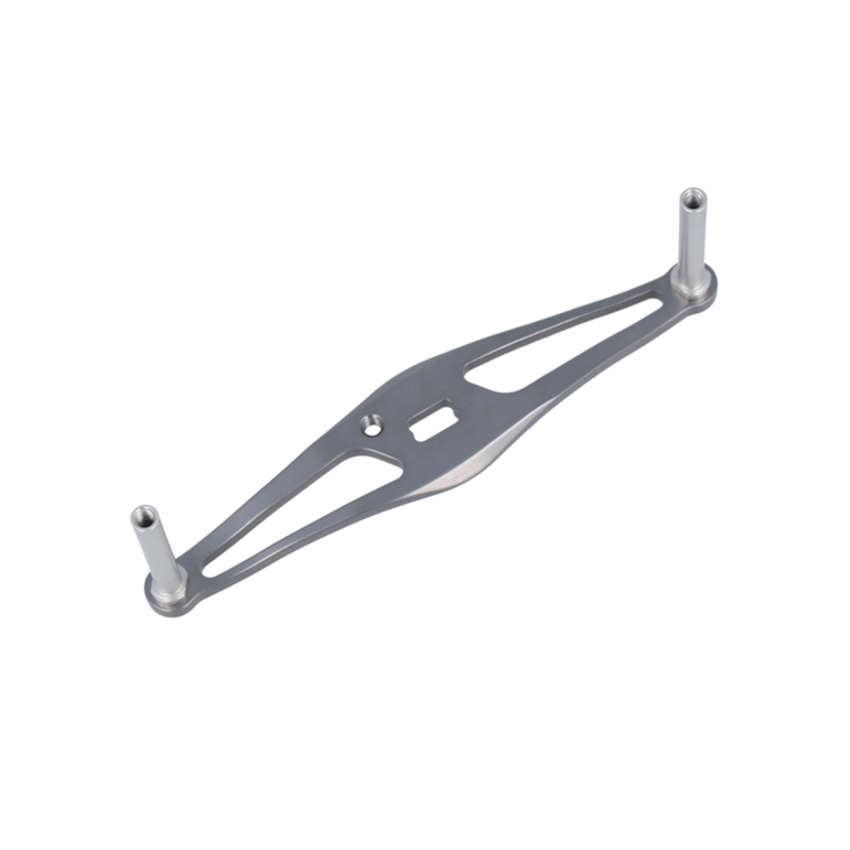 RL - Angelrollentuning - Avail Offset Handle LT for Shimano 75/80/85/90mm - Silber - 90 mm - 