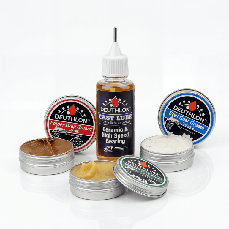 RL - Angelrollentuning - Deuthlon Starter Kit | Angelrollen Wartung | Öl & Fett - 