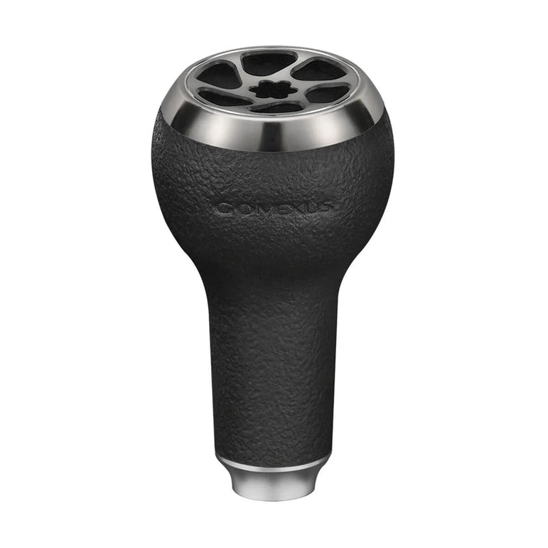 RL - Angelrollentuning - Gomexus 27mm Touch Knob TPE - Knob - Schwarz | Silber - 