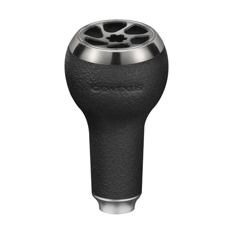 RL - Angelrollentuning - Gomexus 27mm Touch Knob TPE - Knob - Schwarz | Silber - 