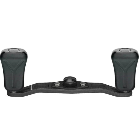 RL - Angelrollentuning - Gomexus 85|95mm Carbon Handle mit 21mm Composite Knobs (7x4mm) - Handle - Schwarz - 85 mm - 