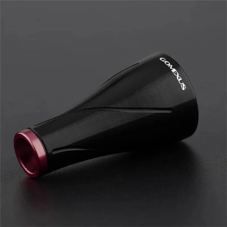 RL - Angelrollentuning - Gomexus Aluminium 20mm Handle Knob | A20P - Schwarz | Rot - 