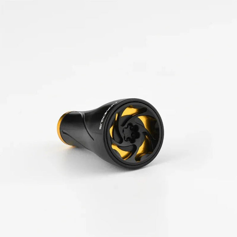 RL - Angelrollentuning - Gomexus Aluminium 20mm Handle Knob | A20P - Schwarz | Gold - 