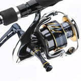 RL - Angelrollentuning - Gomexus Aluminium Reel Stand R9 55 mm - Angelrollen Ständer - Gold - Shimano - 