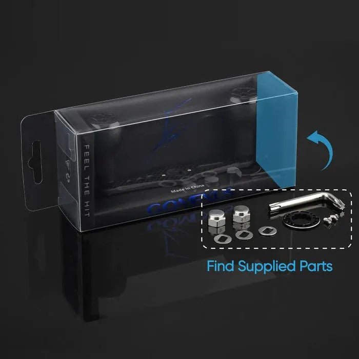 RL - Angelrollentuning - Gomexus Carbon Handle 105 mm Handle mit 27 mm TPE Knobs (7x4mm) - Handle - Schwarz - 