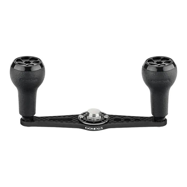 RL - Angelrollentuning - Gomexus Carbon Handle 105 mm Handle mit 27 mm TPE Knobs (7x4mm) - Handle - Schwarz - 