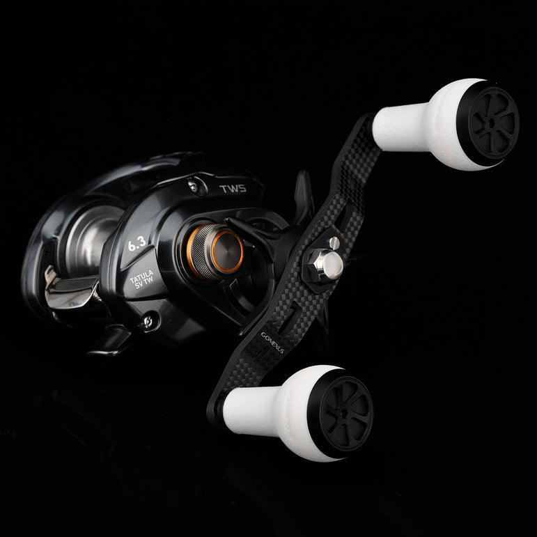 RL - Angelrollentuning - Gomexus Carbon Handle 105mm TPE Knobs – Leicht & Sensibel - Handle - 7x4 mm - 