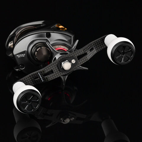 RL - Angelrollentuning - Gomexus Carbon Handle 105mm TPE Knobs – Leicht & Sensibel - Handle - 7x4 mm - 