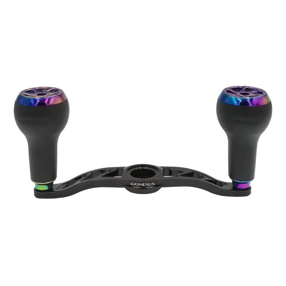 Gomexus Crank 100mm Handle mit 27 mm TPE Knobs (7x4mm)-Handle-Gomexus-Schwarz | Aurora-RL-Angelrollentuning
