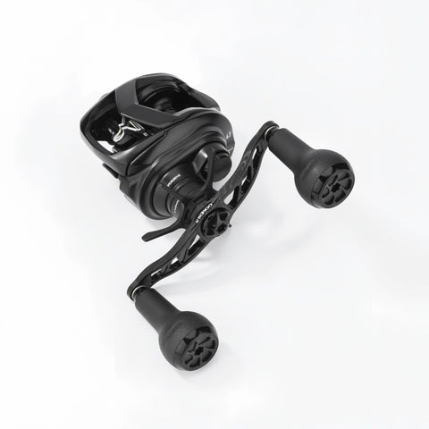 RL-Angelrollentuning- Gomexus Crank 100mm Handle mit 27 mm TPE Touch Knobs - Handle-7x4 mm - 