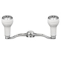 Gomexus Crank 100mm Silver Handle mit 27 mm TPE Knobs (8x5mm)-Handle-Gomexus-Silber | Weiß-RL-Angelrollentuning