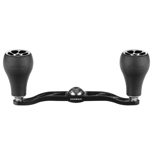Der Gomexus Crank 120-mm-Griff mit 30-mm-TPE-Knöpfen (7 x 4 mm) ist ein schwarzer Griff, der für die einfache Befestigung an Ihrer Baitcaster-Angelrolle konzipiert ist.