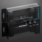 RL - Angelrollentuning - Gomexus Crank 120mm Handle mit 30 mm TPE Knobs (8x5mm) - Handle - Silber - 