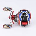 RL-Angelrollentuning- Gomexus Custom Aufkleber-Set für die Daiwa Steez - 19/25 Steez (Left-Hand)-Gundam Red-