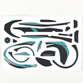 RL-Angelrollentuning- Gomexus Custom Aufkleber-Set für die Shimano Aldebaran BFS 22 - 