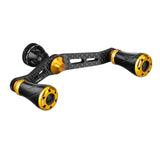 RL - Angelrollentuning - Gomexus Double Carbon Handle 98mm mit CNC20 Knobs | Daiwa | 23 Regalis - 