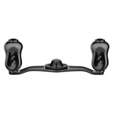 Der Gomexus Kage Titanium Handle mit 22 mm Titanium Knobs (8x5mm) von Gomexus verfügt über zwei ergonomische Titanium Knobs und eine zentrale Befestigung, ideal für ultraleichtes Angelzubehör, präsentiert auf einem schlichten weißen Hintergrund.