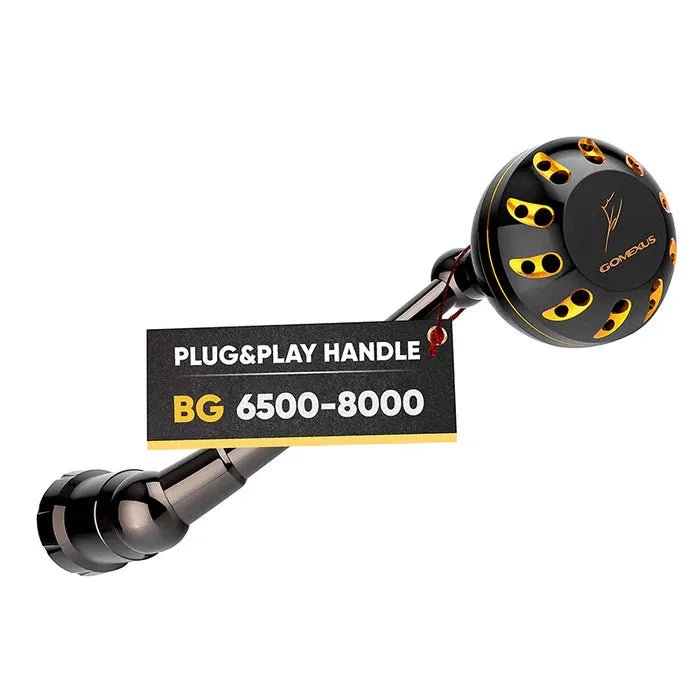 RL - Angelrollentuning - Gomexus Plug & Play Aluminum Power Handle für Daiwa BG | 1500 - 8000 - BG 6500 - 8000 - 
