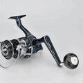 RL - Angelrollentuning - Gomexus Spinning Power Handle 90 mm mit 45mm | 50mm Titan Knob | Shimano - Kurbel Stationärrolle - Silber - 50mm Knob - 