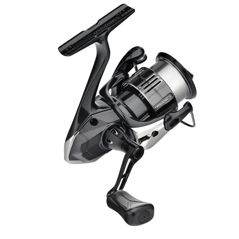 Eine Nahaufnahme des 35-mm-Griffs Gomexus Super Duralumin mit einem 21-mm-Verbundknauf von Gomexus in Schwarz und Silber weist ein Kohlefaserdesign auf und ist vor einem schlichten weißen Hintergrund fotografiert.